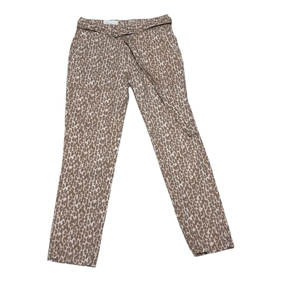 Anthropologie The Wanderer Leopard/ Animal Print Utility Pants with Belt Size 27 - Picture 3 of 11